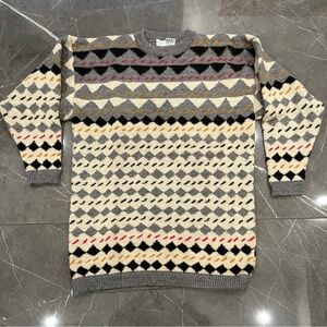 Vanessa Keegan Made In England Pure New Wool Sweater/Dress RARE